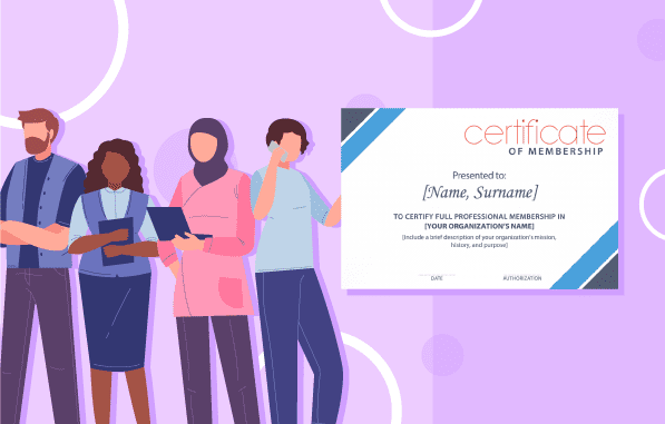 Associations Certificate Athletic or Professional Associations